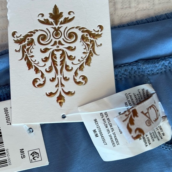 BECCA Blue Banded Triangle Bikini Top - Picture 13 of 16